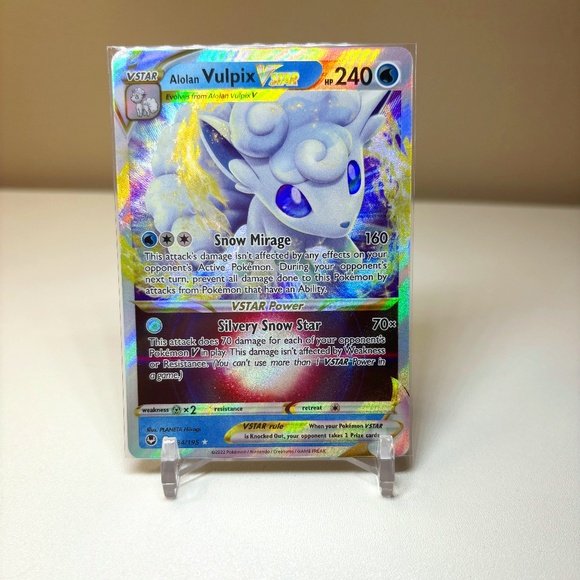 Alolan Vulpix VSTAR (034/195) Silver Tempest *MINT CONDITION - Picture 1 of 2